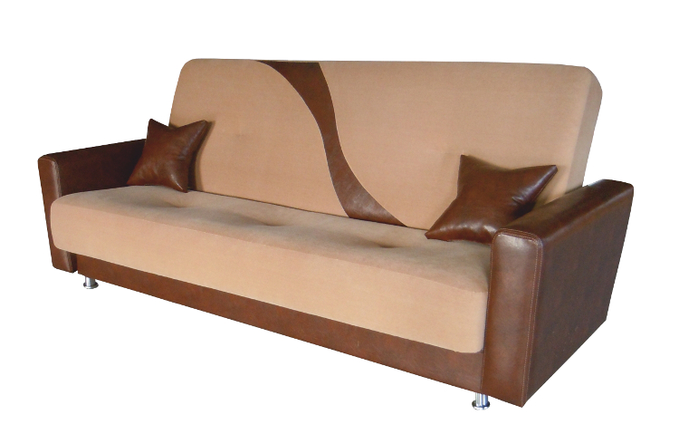 Canapé avec inserts en cuir écologique